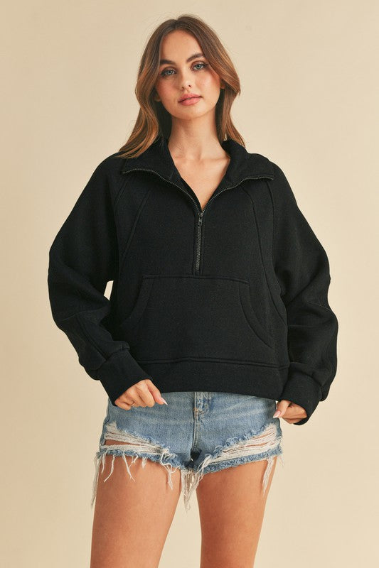 Half zip sweater